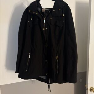 Michaels Black Utility Jacket with Gold Accents